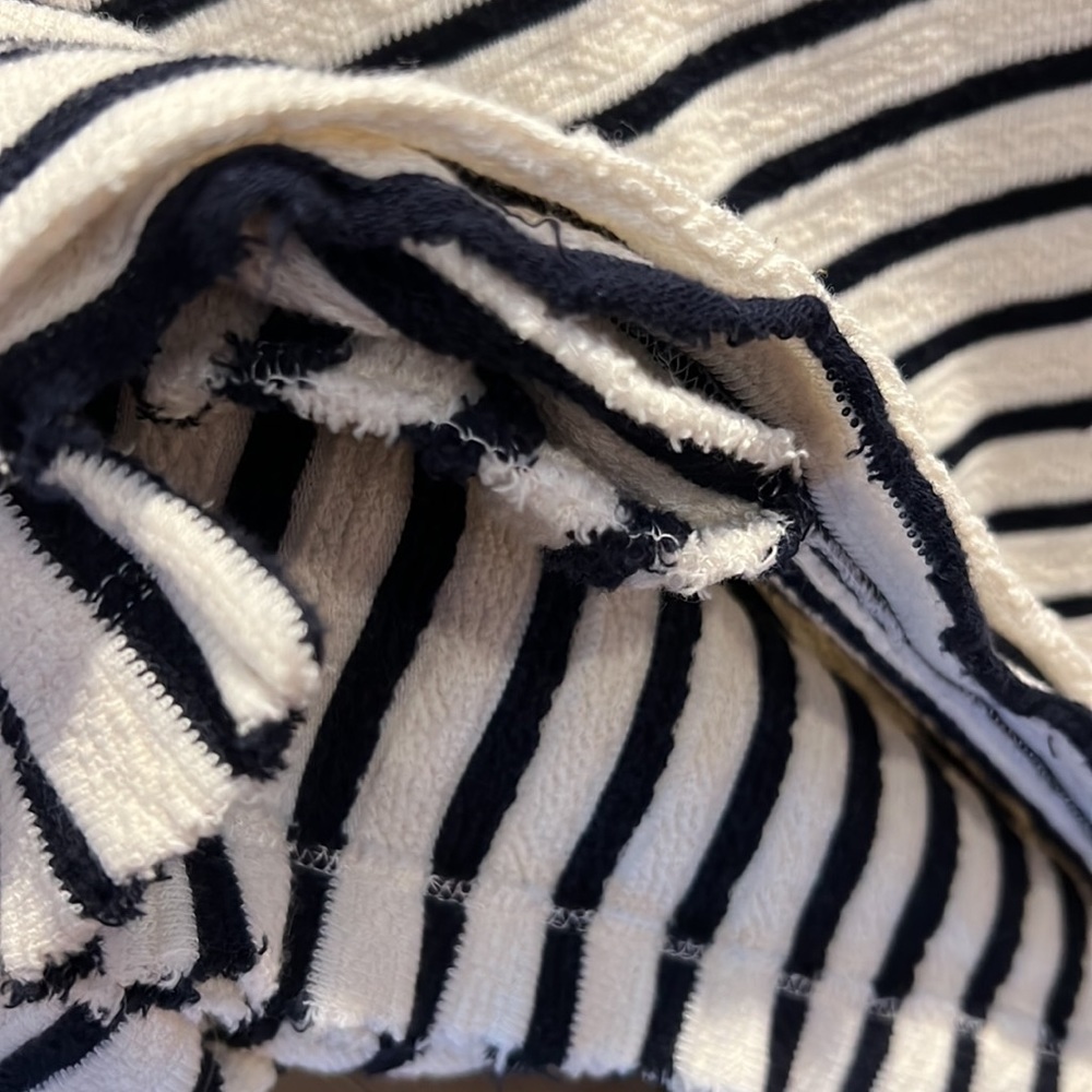 Free People Intimacy Come On Over Striped Tunic Sleep Shirt dress pockets Small - Picture 7 of 8